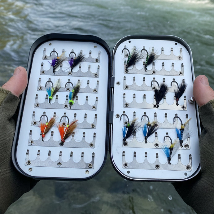 Deluxe Fly Fishing Kit, Atlantic Salmon Flies, Mixed Selection