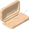 Fly Box Bamboo Wooden Lightweight Waterproof Slit Foam Fly Fishing Tackle Box