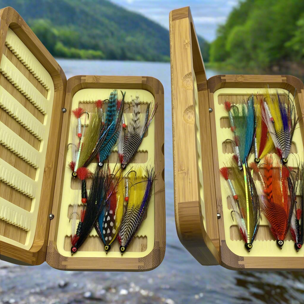Fly Fishing Kit, Tandem Trolling Streamer, Landlocked Salmon, Bamboo F – Dc Tackle & Outdoor Supply