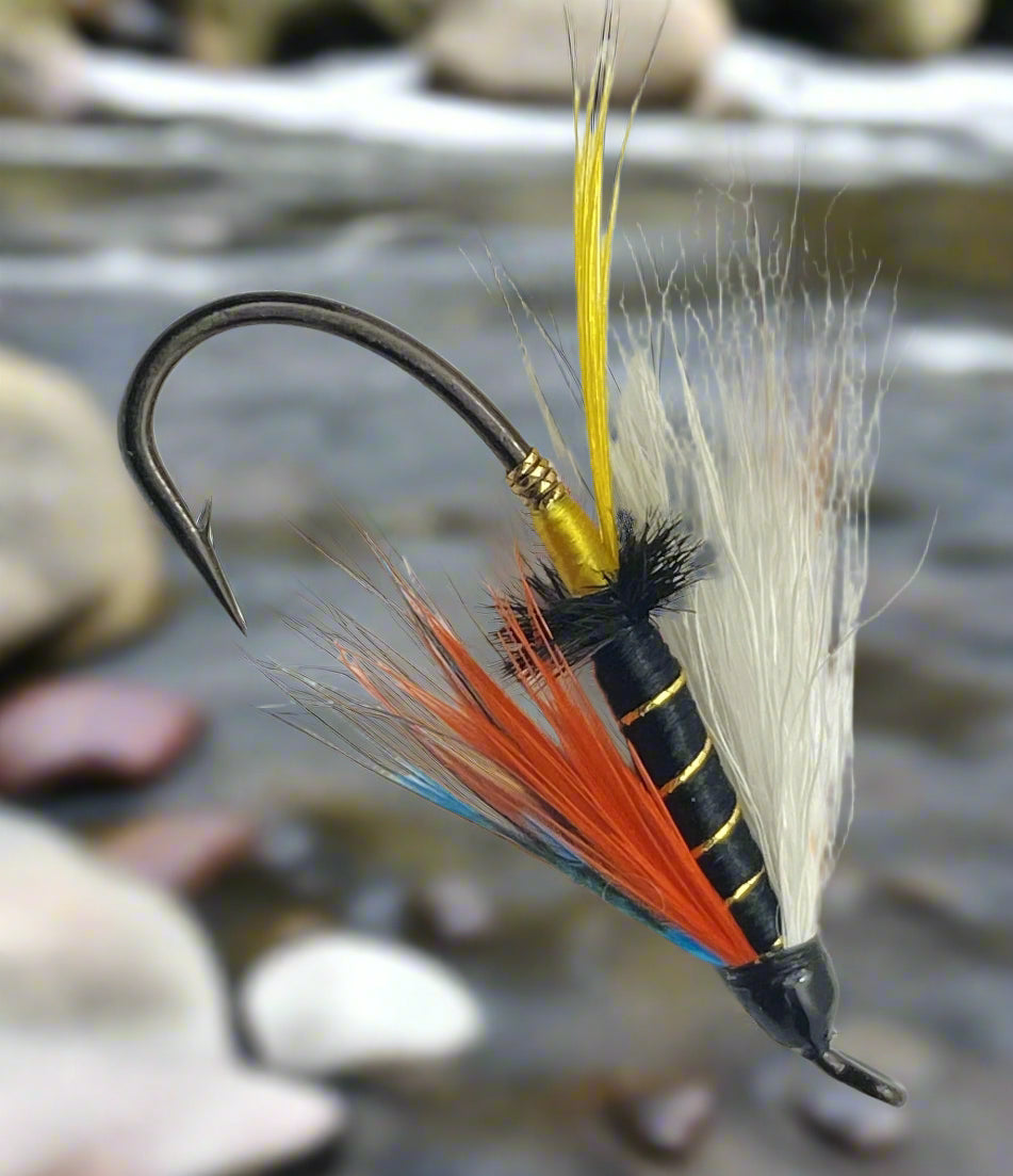 White Wing Thunder Lightning Salmon Fly – Classic for Big