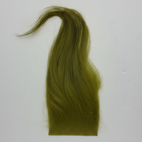 Arctic Goat Hair - Olive on a white background