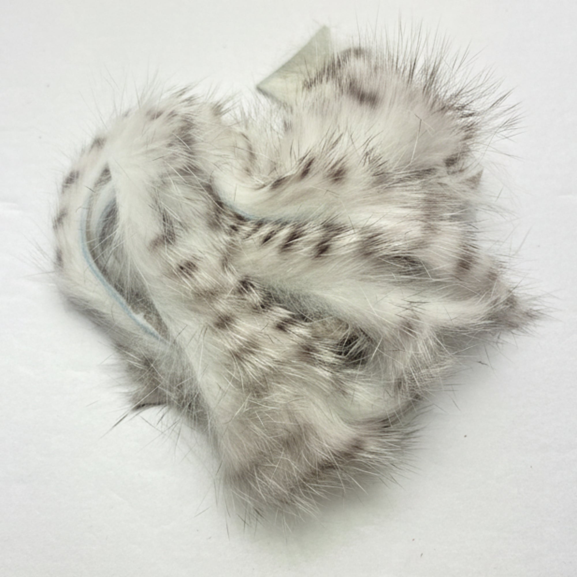 Barred rabbit Strips - White with black barring