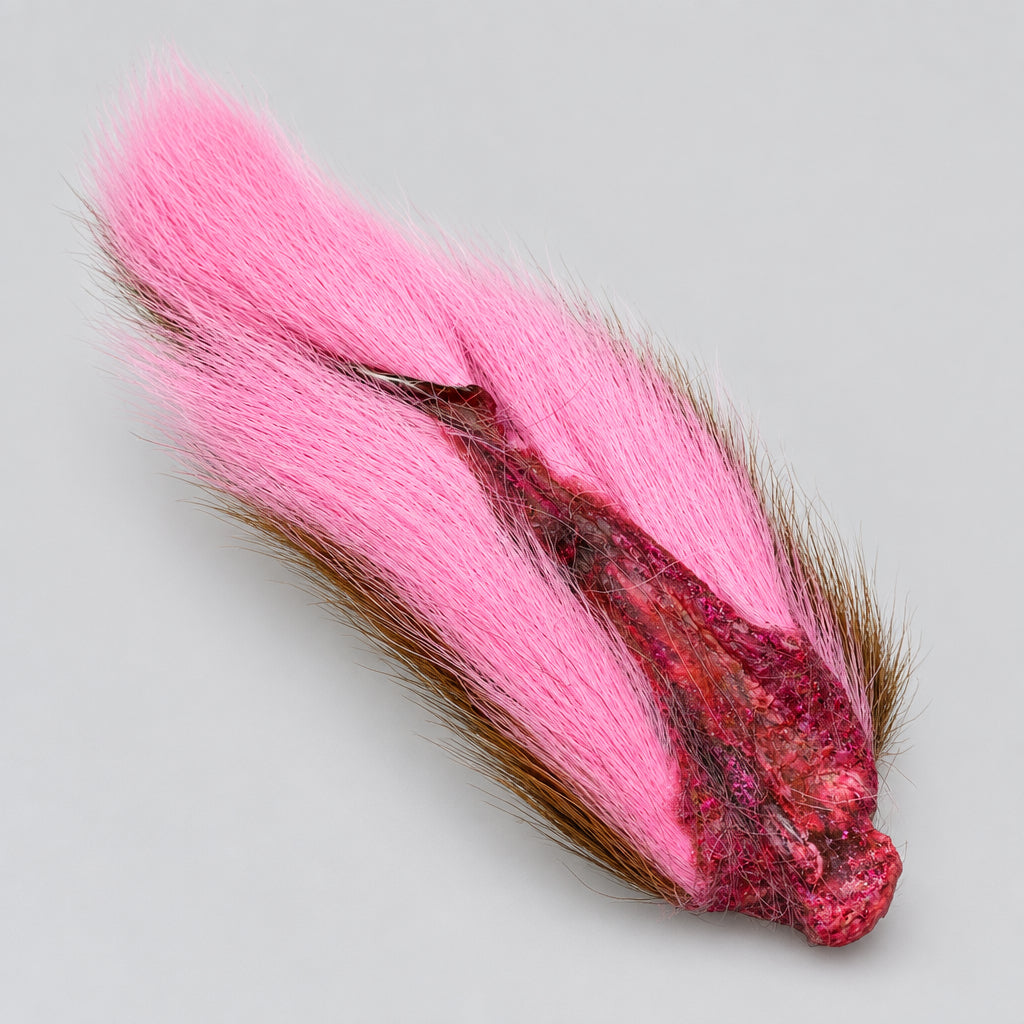 Bucktail - Pink on a white background