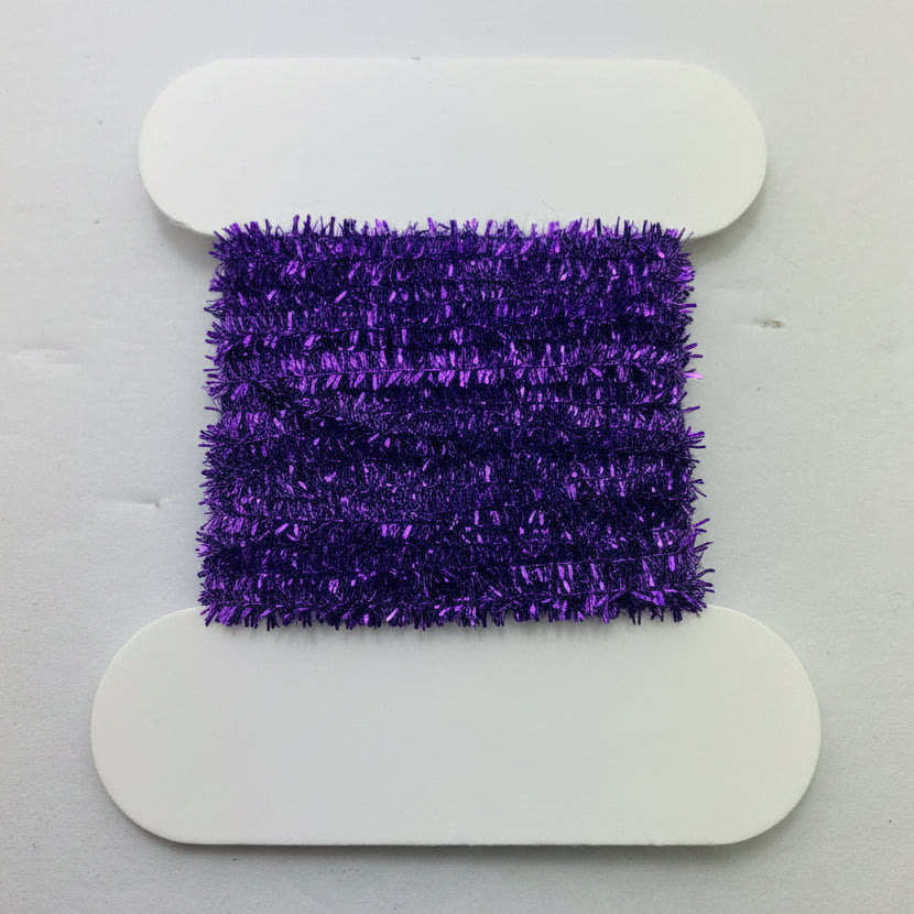 fly tying material - crystal chenille purple size medium