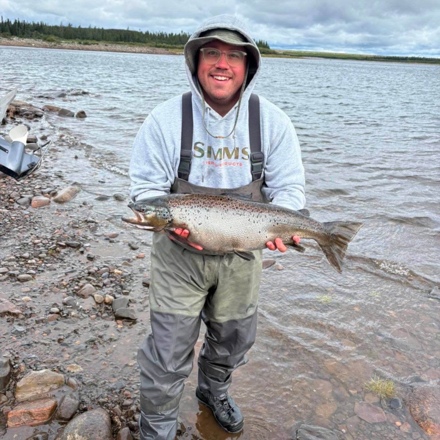 Landlocked Salmon caught on a streamer