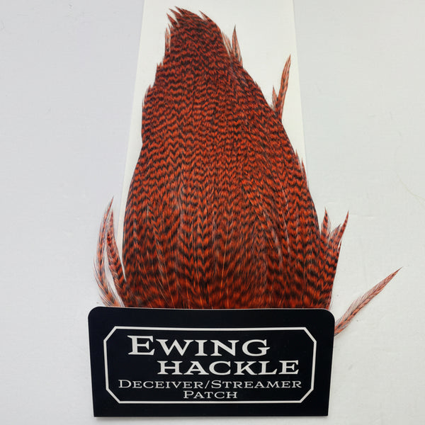 Ewing Deceiver Patches | Long Saddle Feathers for Streamer Flies