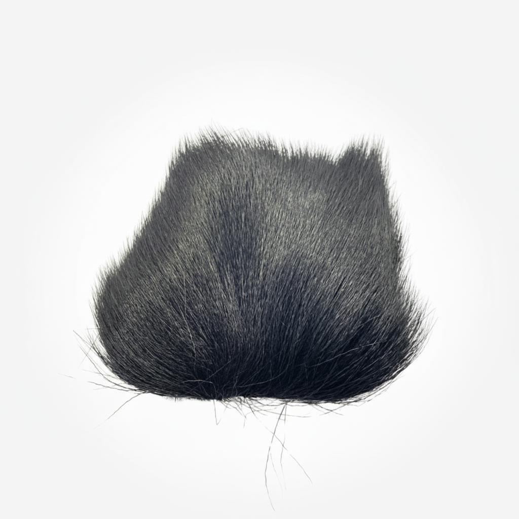Deer Body Hair patch in black