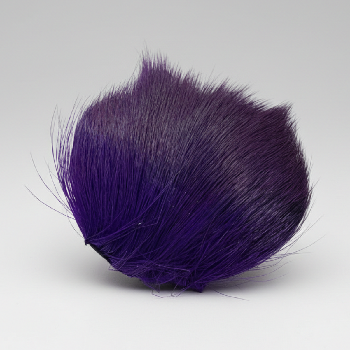 Deer body hair patch in purple