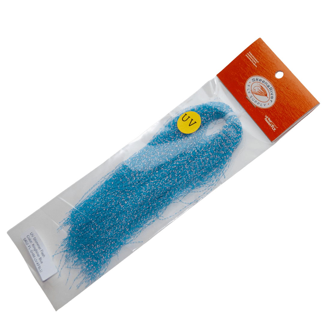 Plackaged blue UV Shimmer Flash