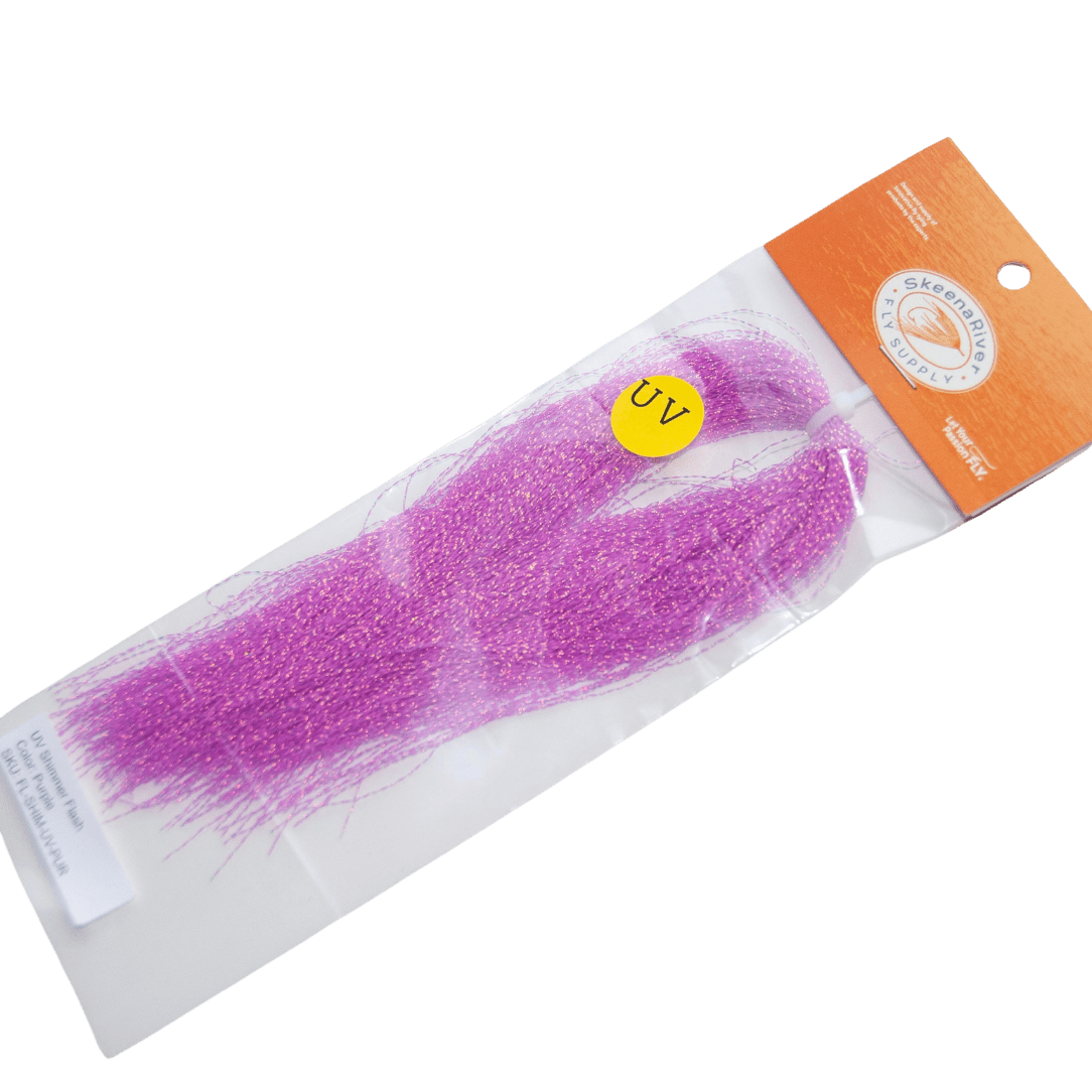 Packaged purple uv shimmer flash