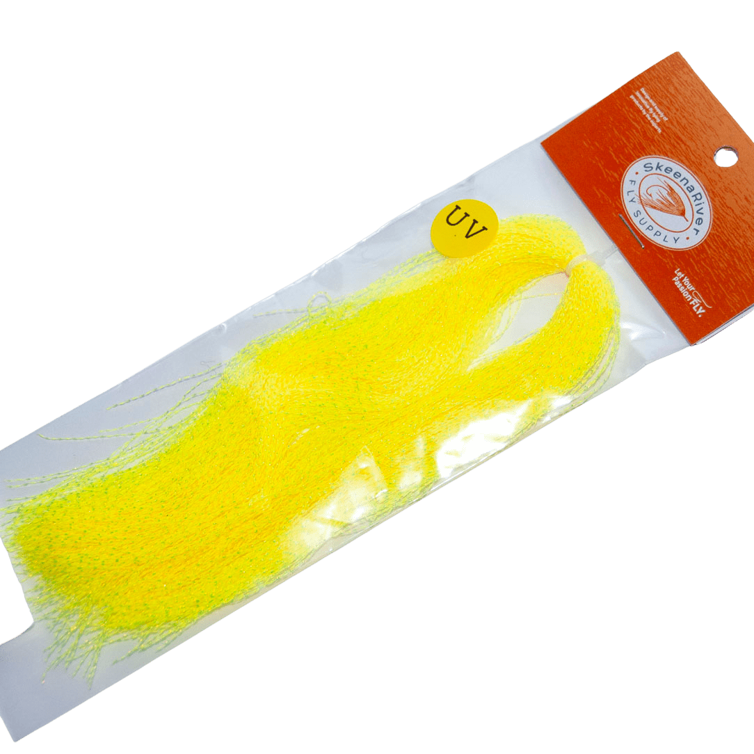 Packaged uv yellow shimmer flash