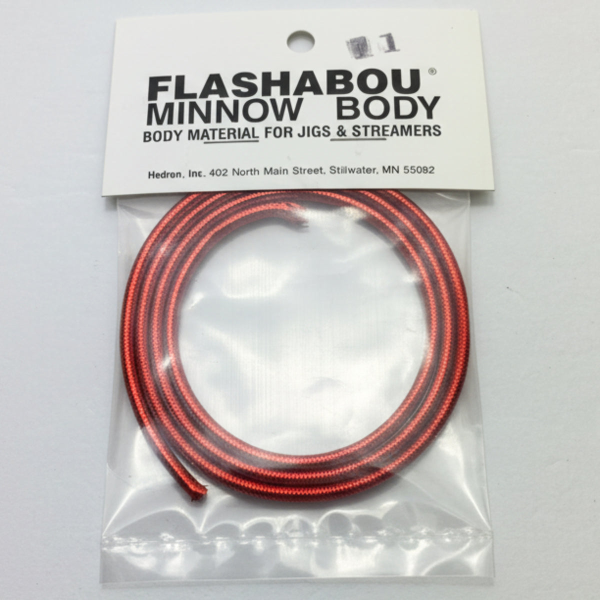 Flashabou Minnow Body Tubing - Red