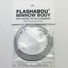 Flashabou Minnow Body Tubing - Silver