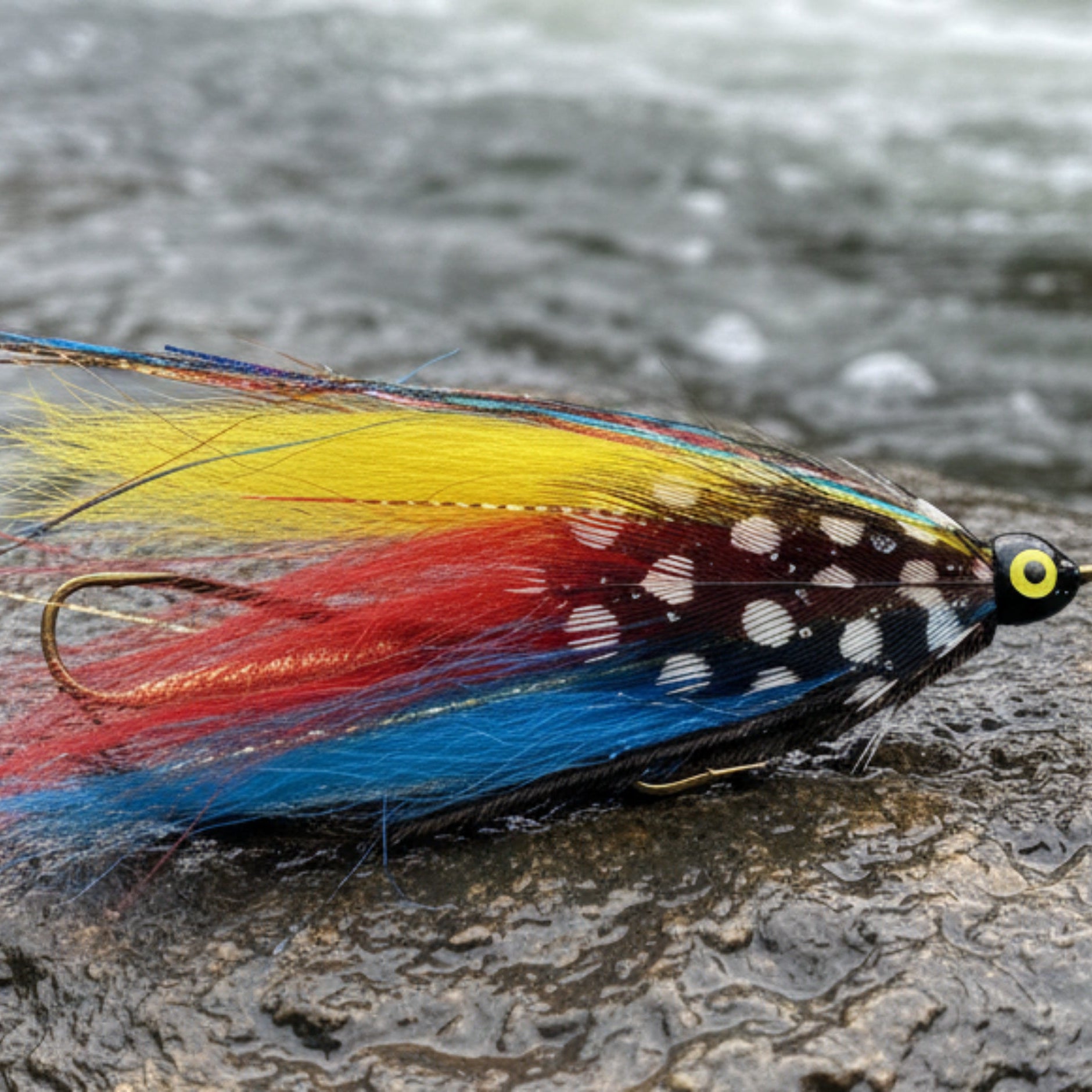 Tandem Streamer - Footer Special - Yellow and red wing with gold body