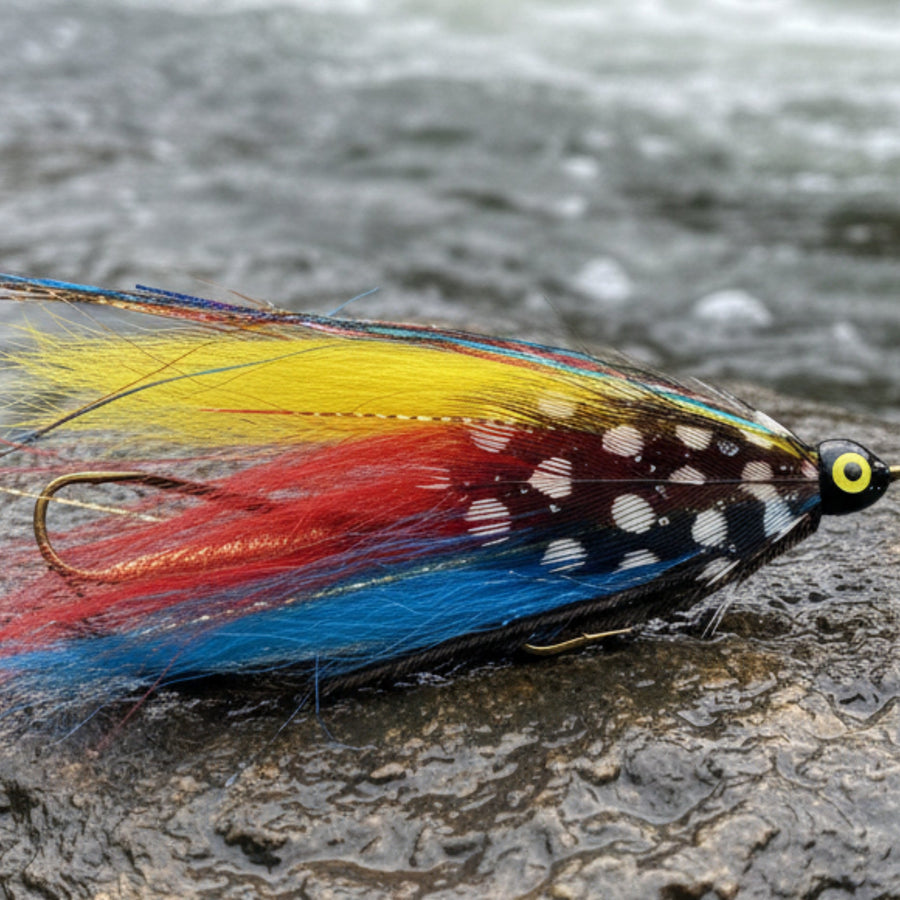 Tandem Streamer - Footer Special - Yellow and red wing with gold body
