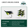 Green Highlander Atlantic Salmon Hairwing Fly