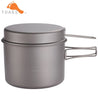 TOAKS Cookware Set Ultralight Titanium Pot Frying Pan Outdoor Camping Titanium Bowl Titanium Cup Picnic 1100ml, 1300ml, 1600ml