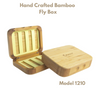 Fly Box Bamboo Wooden Lightweight Waterproof Slit Foam Fly Fishing Tackle Box