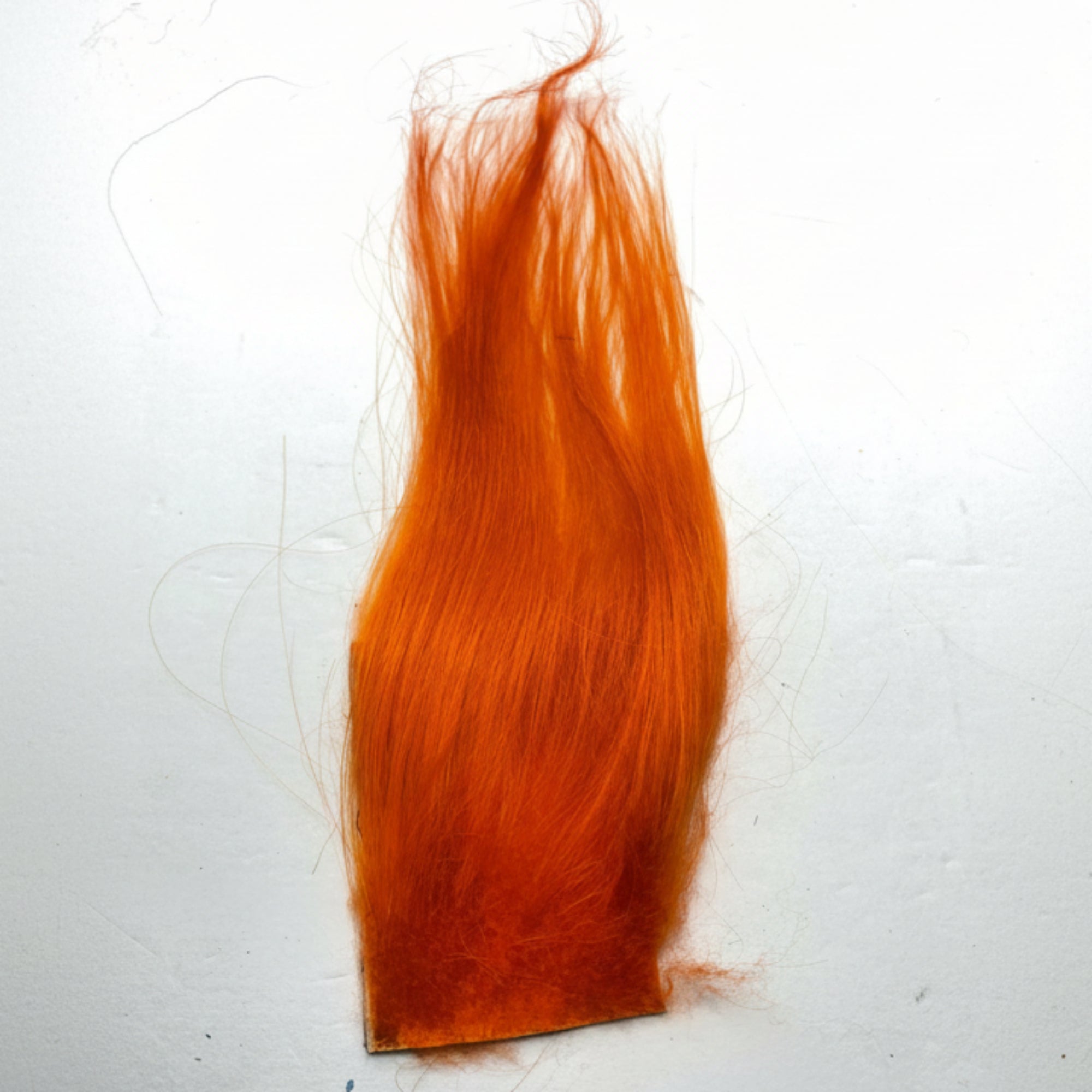 Cashmere goat hair in orange