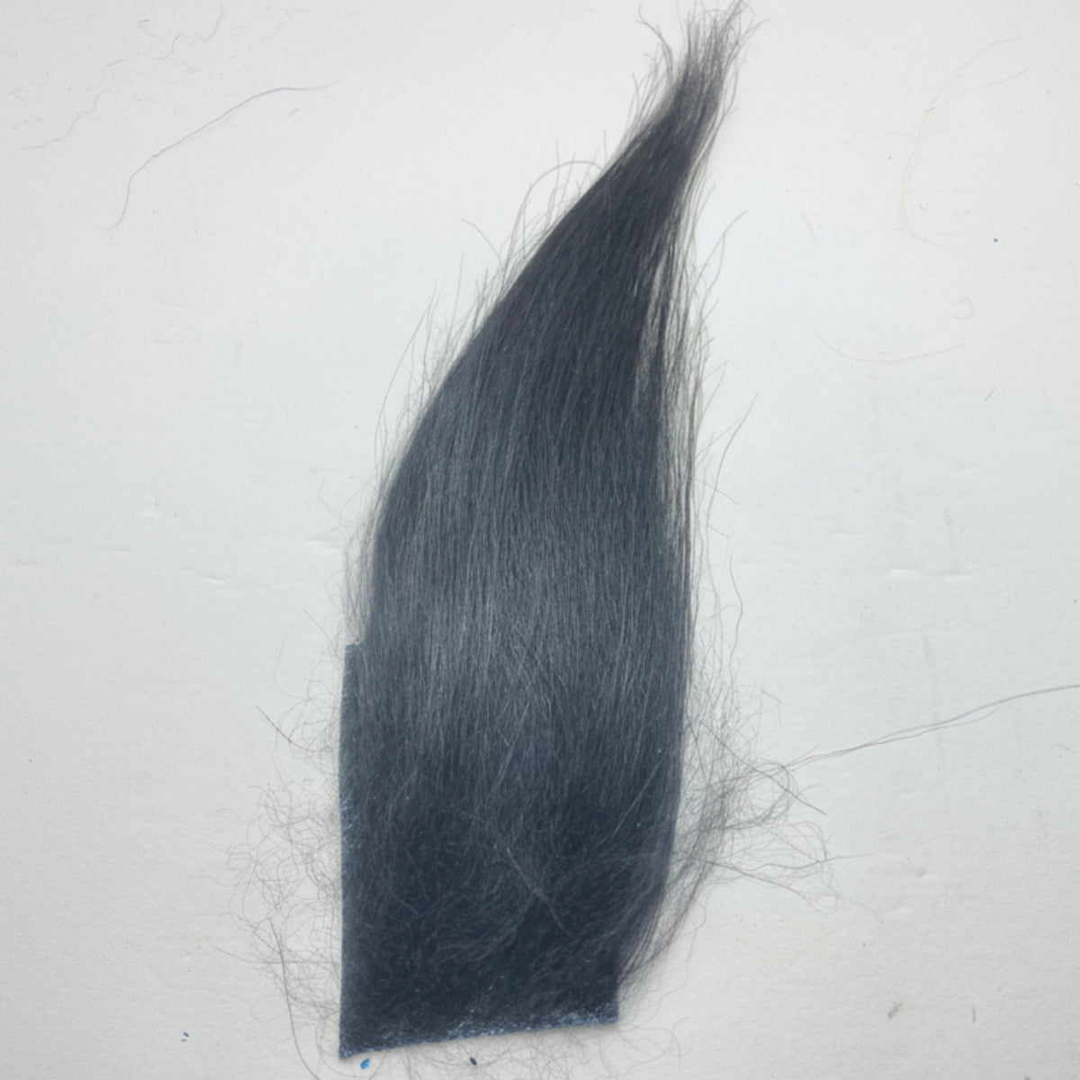 cashmeere goat hair in black on a white background