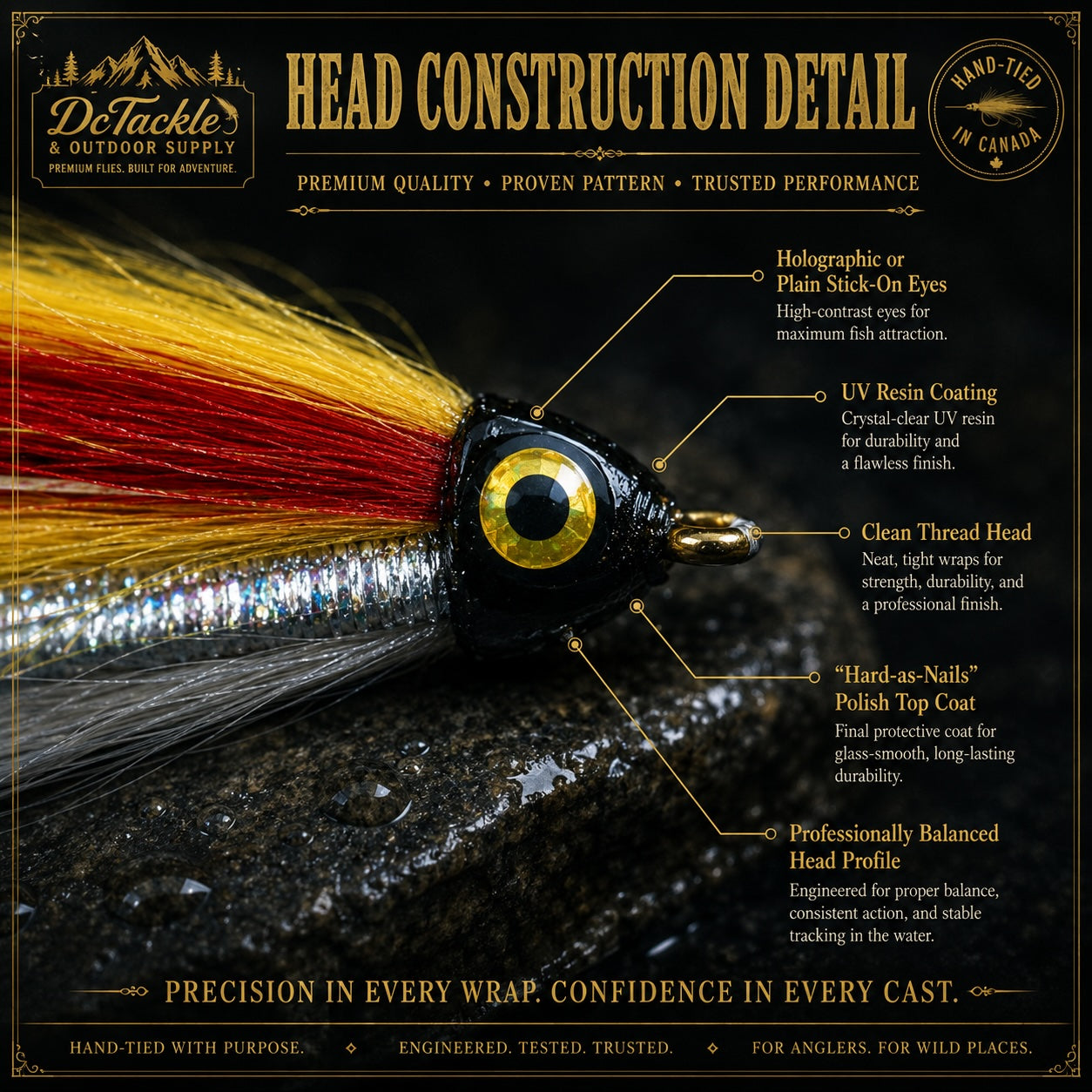 Streamer Fishing Fly, Hairwing, Mickey Finn – Dc Tackle & Outdoor