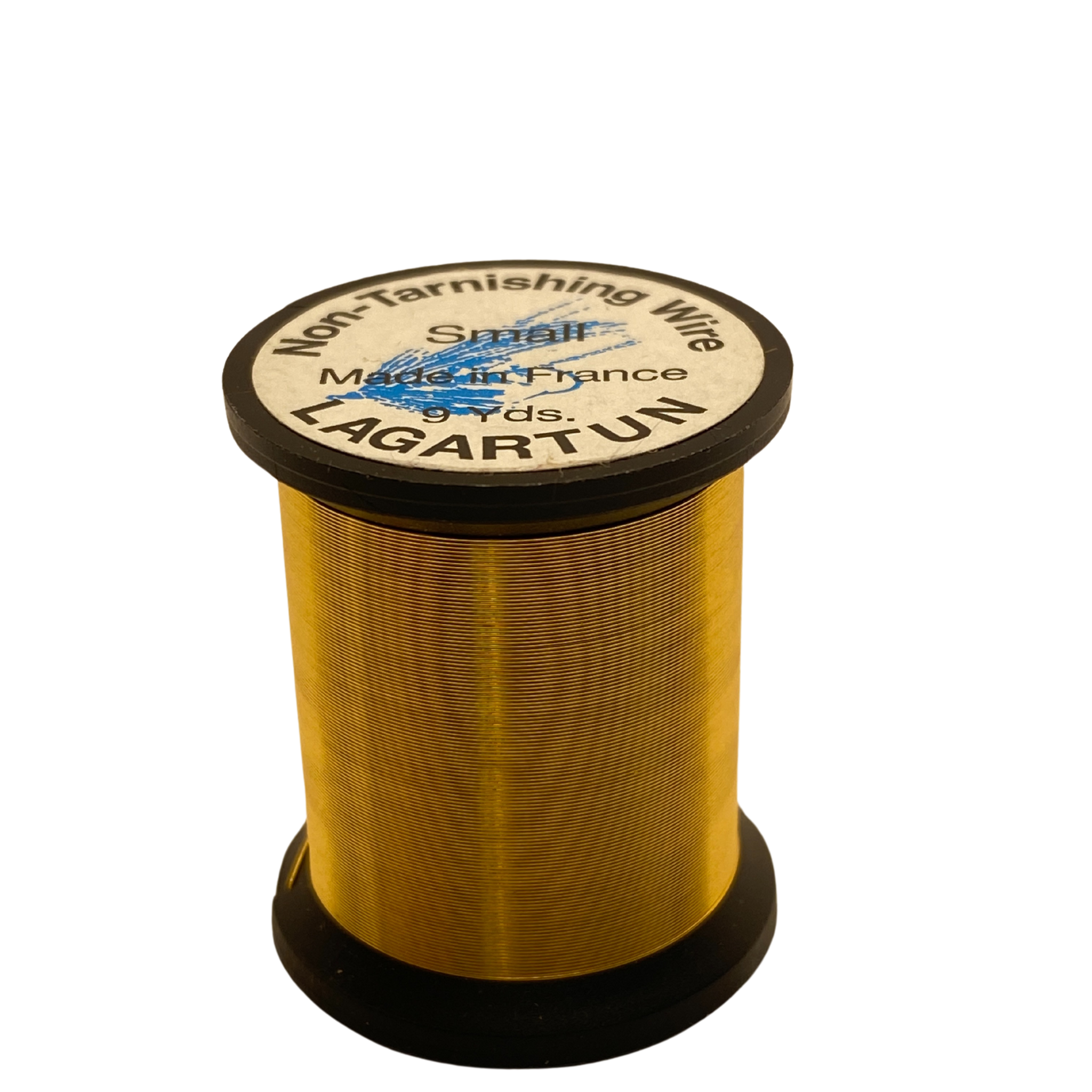 Spool of Lagartun wire on a white background