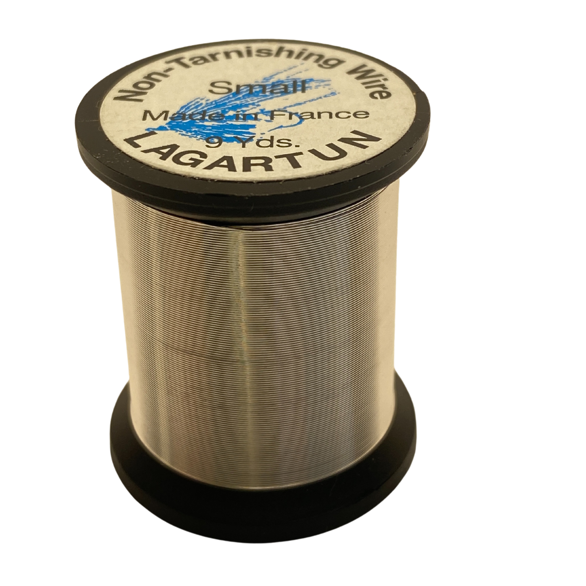 Spool of Lagartun wire with branding on a white background