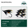 Atlantic Salmon Fly, Hairwing, Night Hawk