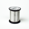 A spool of Lagartun French Varnished Oval Tinsel with a gold-colored metallic finish, used for fly tying in fishing.