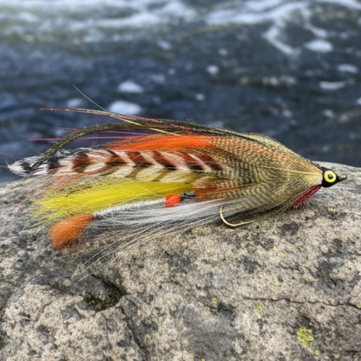 Tandem Streamer. Orange and Yellow with a silver body