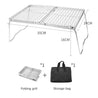 Stainless Steel Camping Grill Rack with Storage Bag