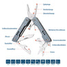 NexTool 11-In-1 Mini Sailor Pliers Multi Tool Pocket Knife Folding Tools Outdoor Wire Cutters EDC Card Pin Screwdriver Scissors