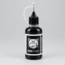 Fly Tying Head Cement. SHOR Brand in black on a white background