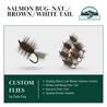 Salmon Bug - Natural - Wht Tl/Brown Hackle