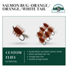 Salmon Bug - Orange - Wht Tl/Orange Hackle