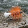 Salmon Bug - Naturel - Blanc/Orange Hackle