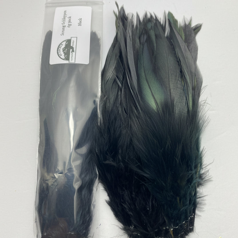 Schlappen feathers - Black on a white background