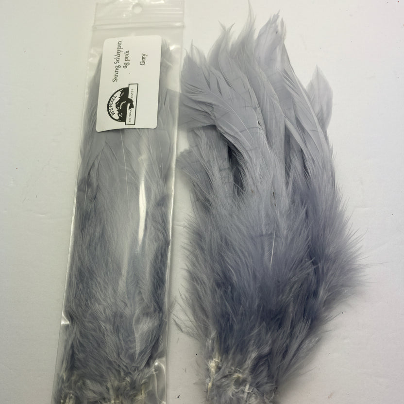 Schlappen Feathers - Grey on a white background