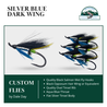 Silver Blue - Dark Wing - Atlantic Salmon Hairwing Fly