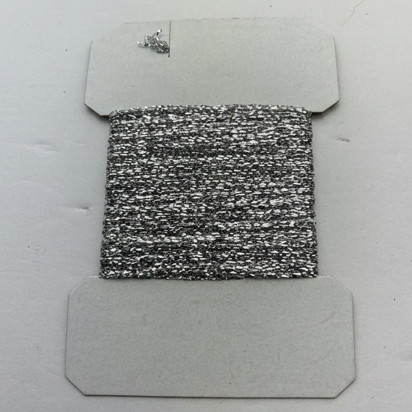 Sparkle Braid - Silver on a white background