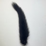 Black squirrel tail on a white background