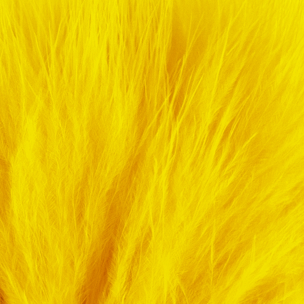 strung marabou in yellow