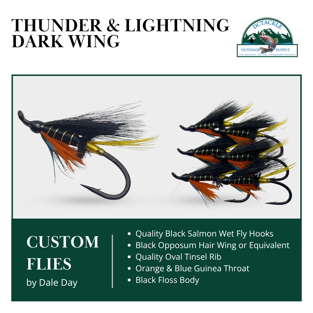 Thunder and Lightning Dark Wing – Hairwing Atlantic Salmon