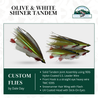 Olive and White Shiner Tandem