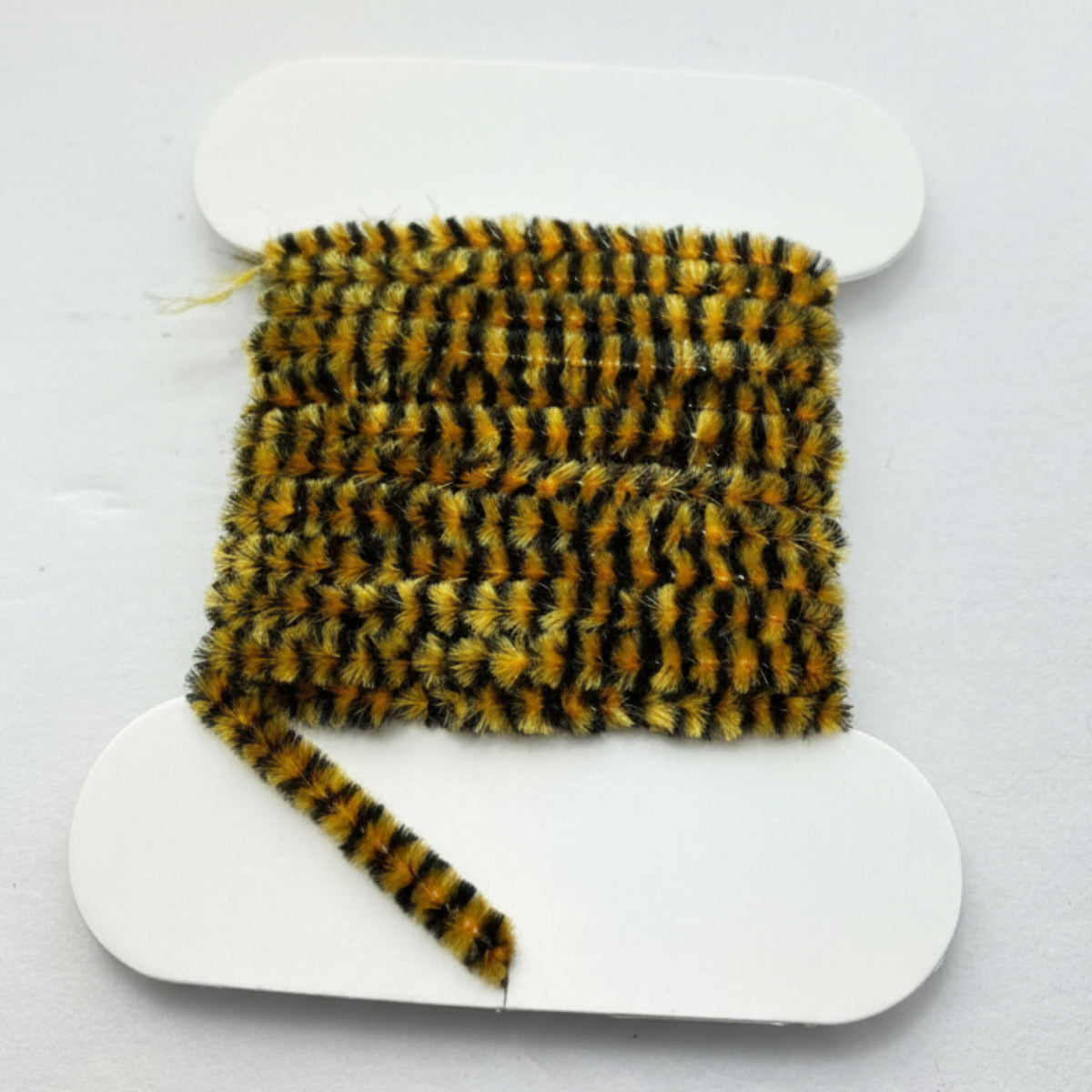 Variegated Chenille - Black and Orange Color