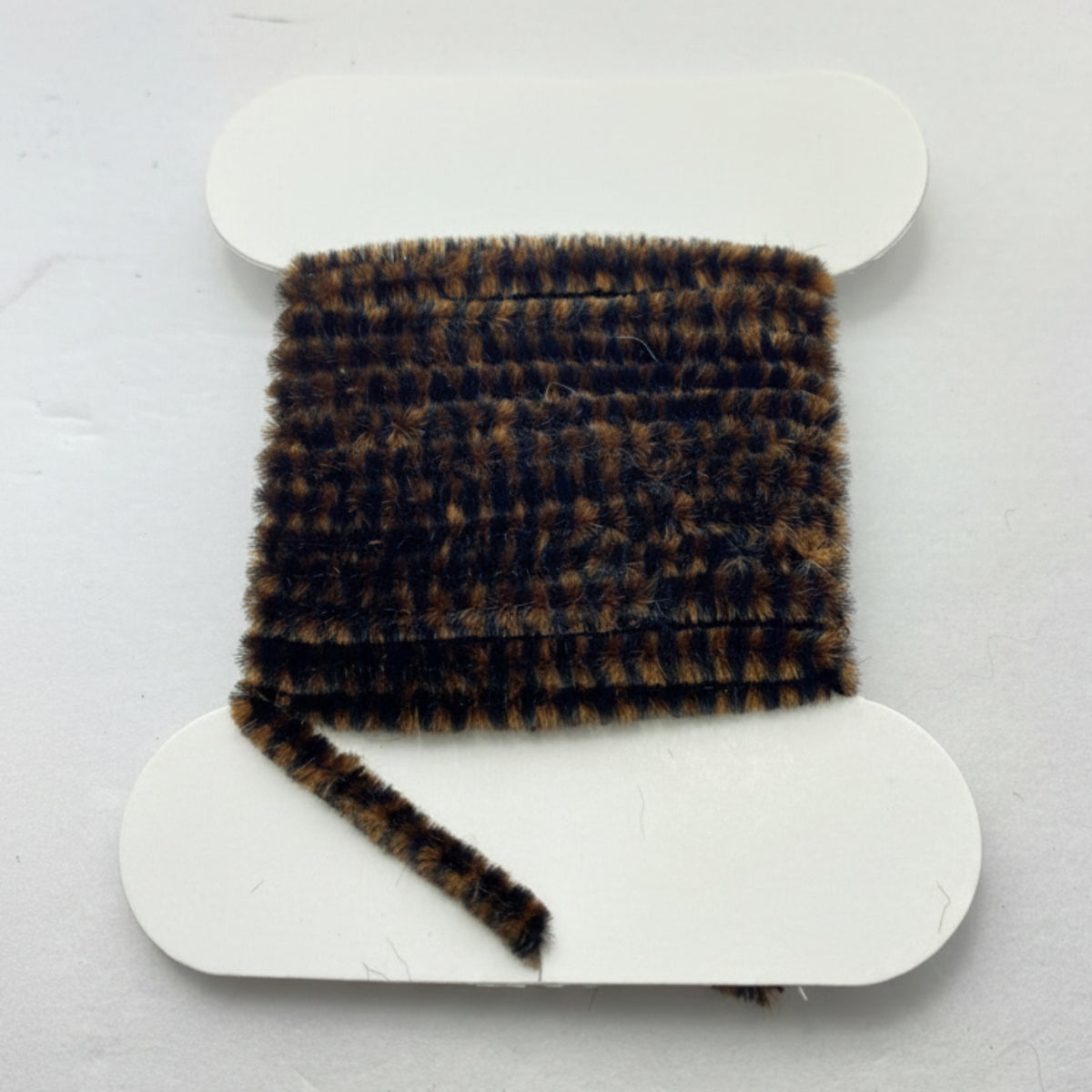 Variegated chenille - brown and black colors