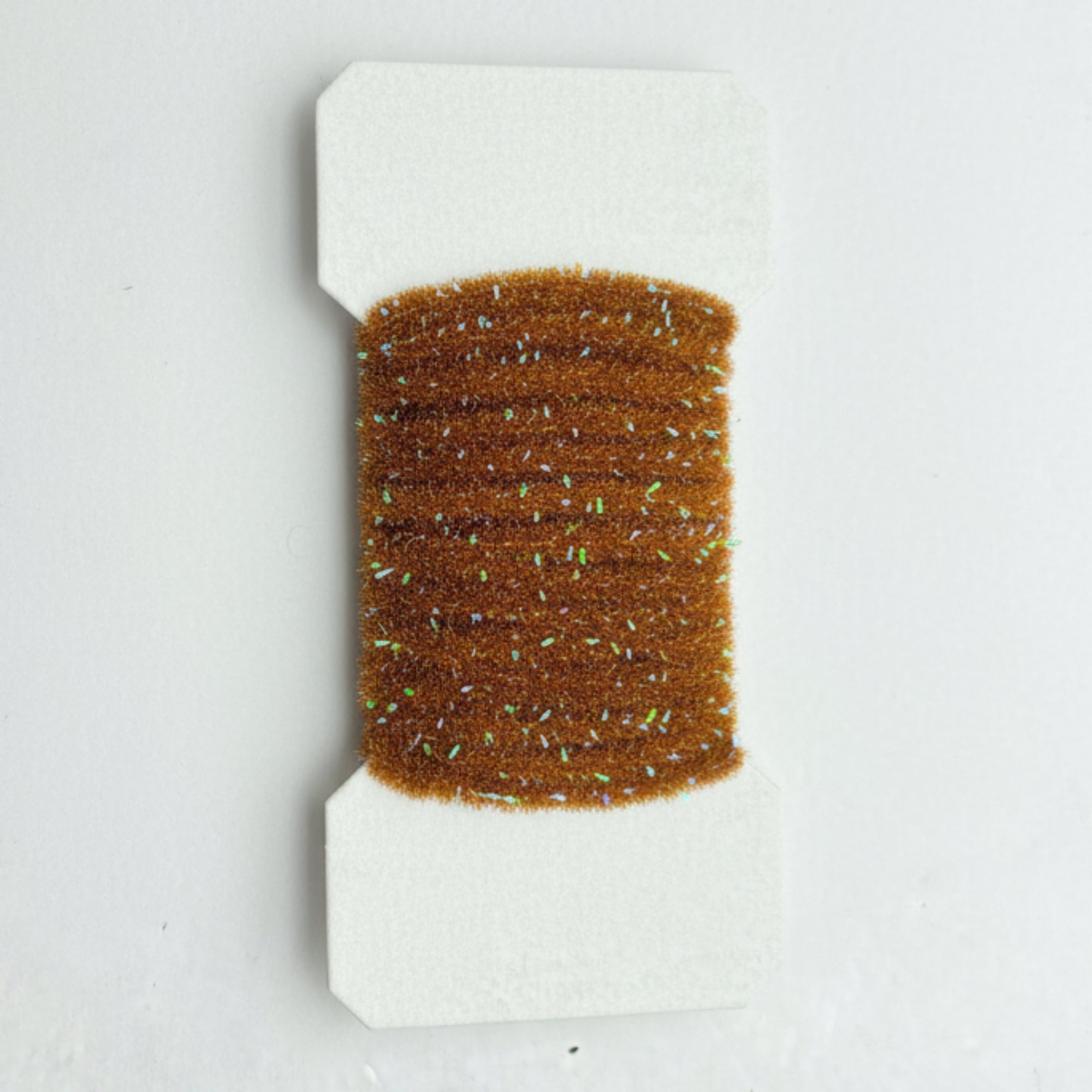 Brown sparkle chenille