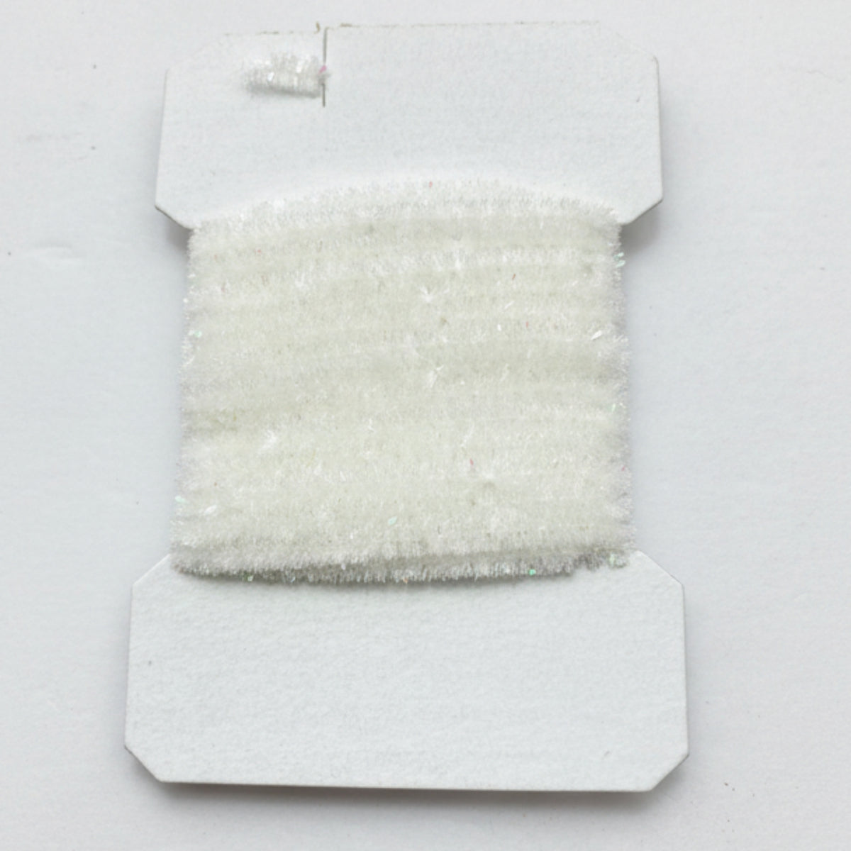 White sparkle chenille