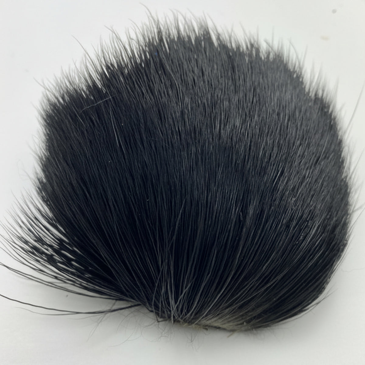 deer belly hair in black