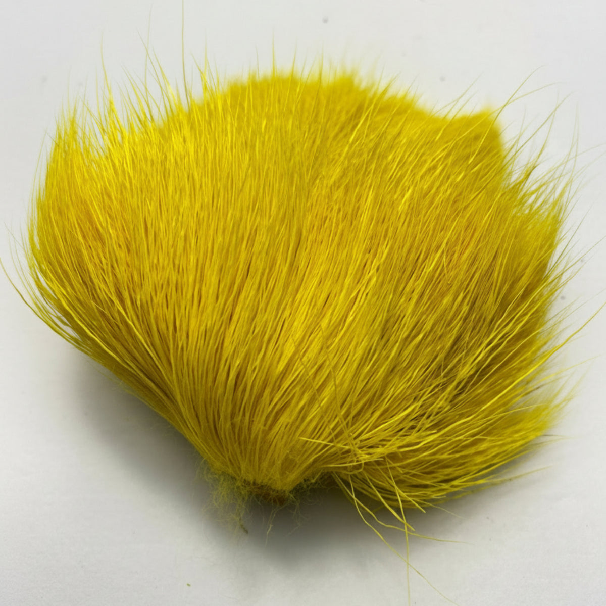 deer belly hair dyed yellow